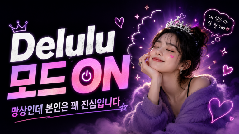 Delulu 모드 ON, 망상인데 본인은 꽤 진심입니다