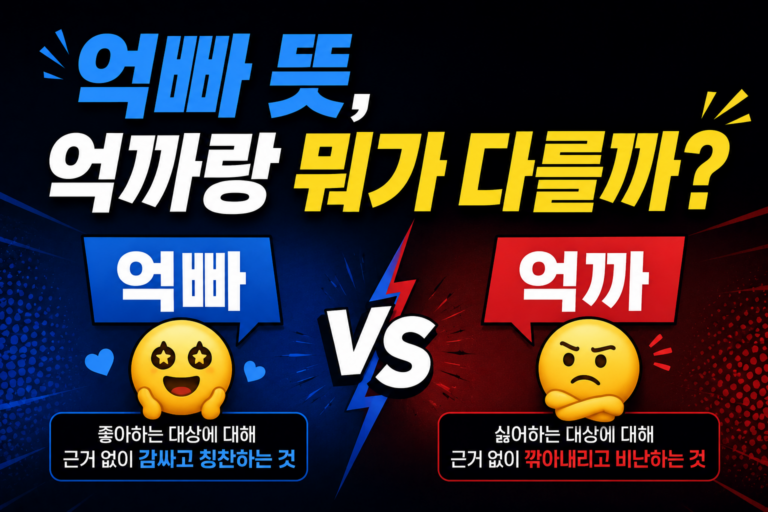 억빠 뜻, 억까랑 뭐가 다를까?
